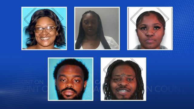 Carissa Cash, Sabrina Rochelle Chambers, Kierra Symone Clark, Toure Laron McLaurin and Quintarius Shikelion White